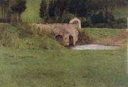 Fernand Khnopff The Bridge at Fosset painting